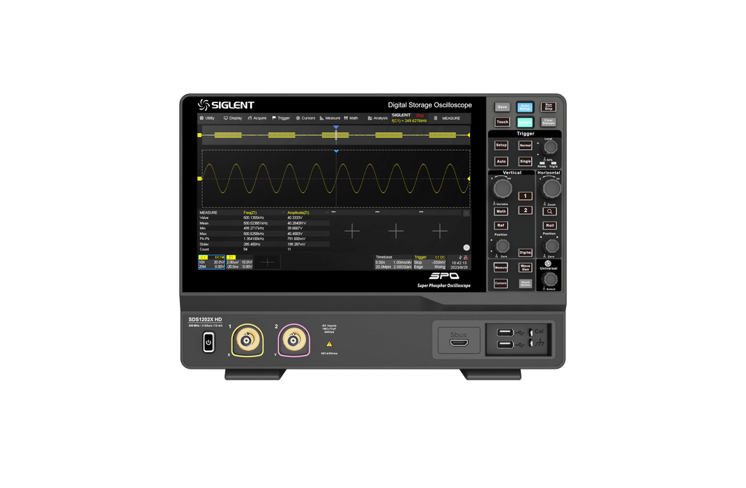 Siglent SDS1202X-HD - 12 Bit 200 MHz Digital Oscilloscope
