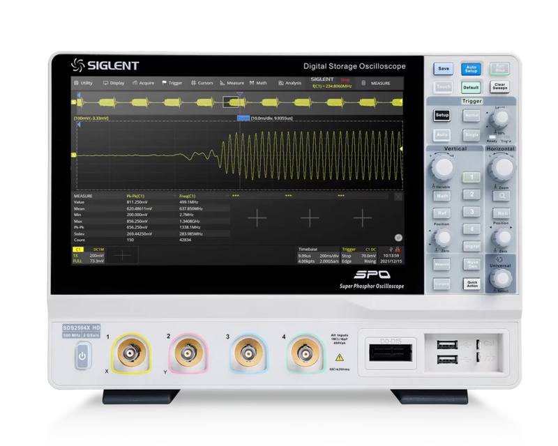 Siglent SDS2354X HD - 12 Bit 350MHz Digital Oscilloscope