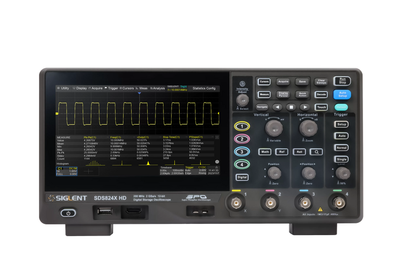 Siglent SDS814X-HD - 12 Bit 100 MHz Digital Oscilloscope